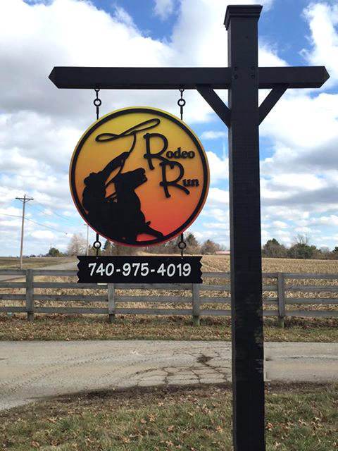 Entry Sign at Rodeo Run Stables